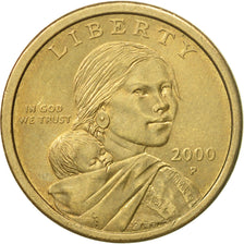 Coin, United States, Sacagawea Dollar, Dollar, 2000, U.S. Mint, Philadelphia