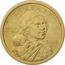 Coin, United States, Sacagawea Dollar, Dollar, 2000, U.S. Mint, Philadelphia