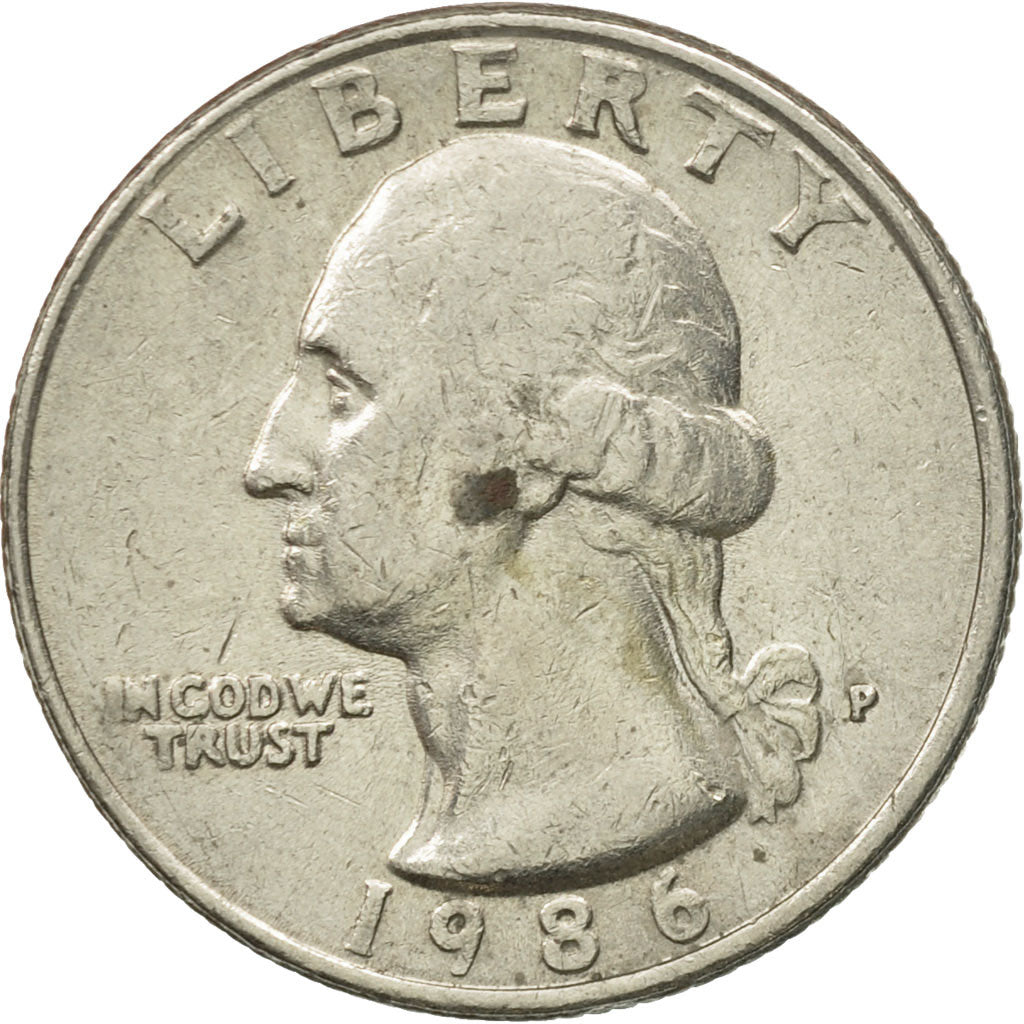 Moneta, USA, Washington Quarter, Quarter, 1986, U.S. Mint, Philadelphia