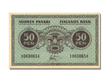 Finland, 50 Penniä, 1918, KM #34, UNC(65-70)
