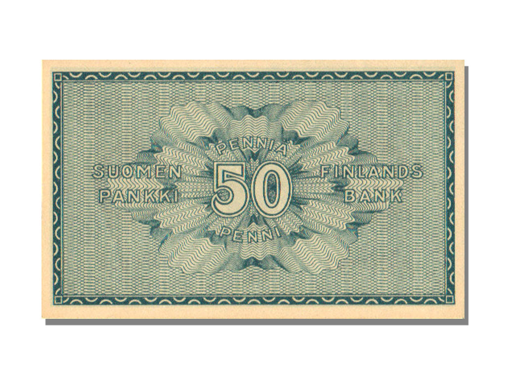 Finland, 50 Penniä, 1918, KM #34, UNC(65-70)