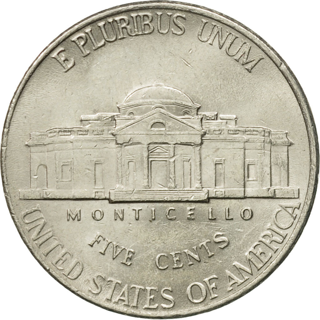 Coin, United States, Jefferson Nickel, 5 Cents, 2000, U.S. Mint, Philadelphia