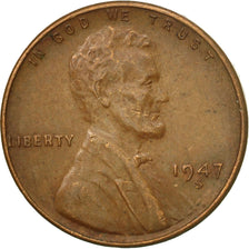 Monnaie, États-Unis, Lincoln Cent, Cent, 1947, U.S. Mint, San Francisco, TTB