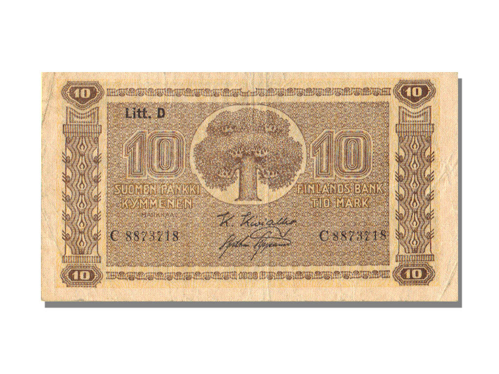 Finland, 10 Markkaa, 1939, AU(50-53), C