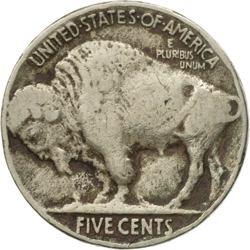 Moneta, Stati Uniti, Buffalo Nickel, 5 Cents, 1919, U.S. Mint, Denver, MB+