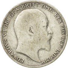 Coin, Great Britain, Edward VII, 6 Pence, 1909, EF(40-45), Silver, KM:799