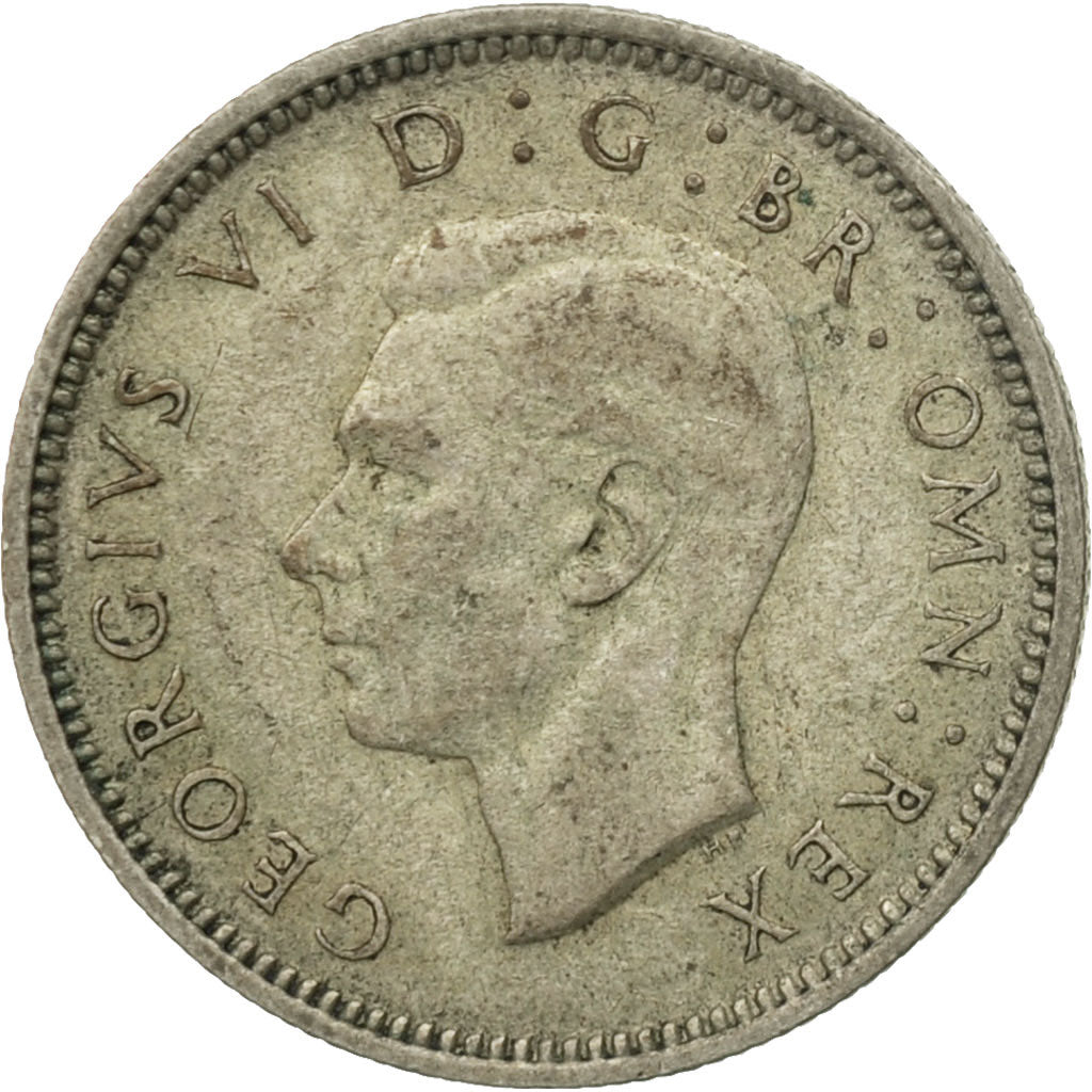 Coin, Great Britain, George VI, 6 Pence, 1940, VF(30-35), Silver, KM:852