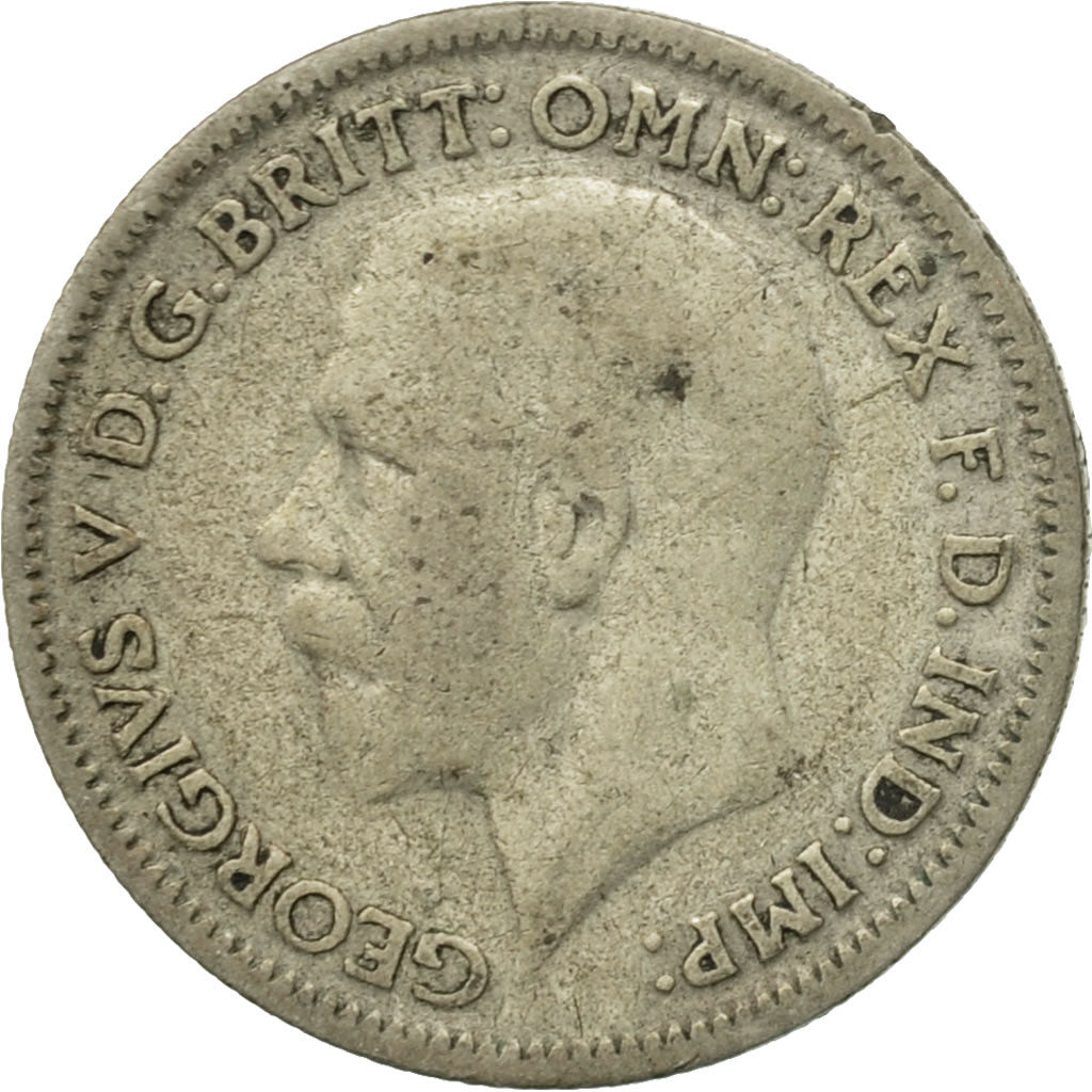 Coin, Great Britain, George V, 6 Pence, 1931, F(12-15), Silver, KM:832