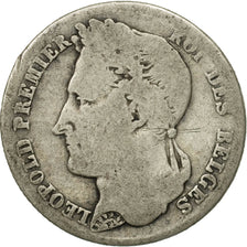 Moneta, Belgio, Leopold I, 1/2 Franc, 1835, B+, Argento, KM:6