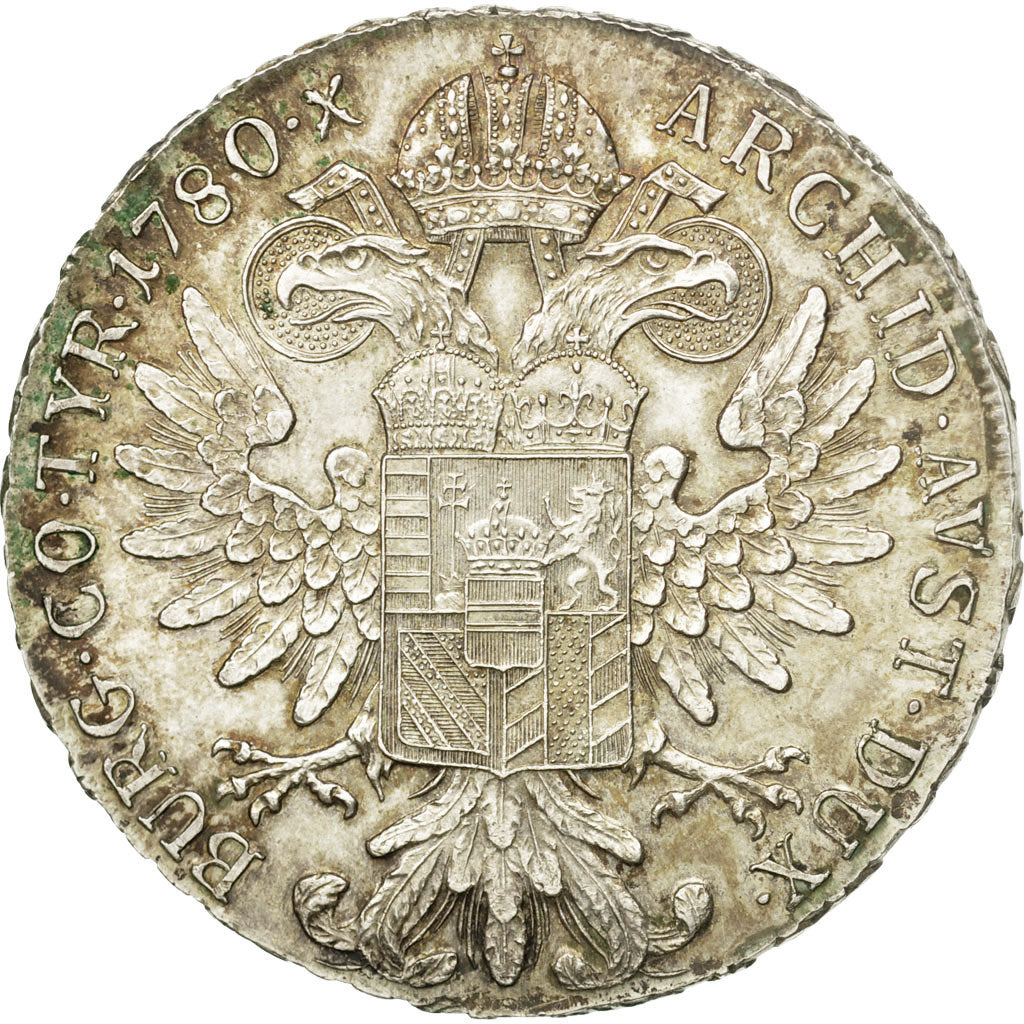 Coin, Austria, Joseph II, Thaler, 1780, MS(60-62), Silver, KM:T1