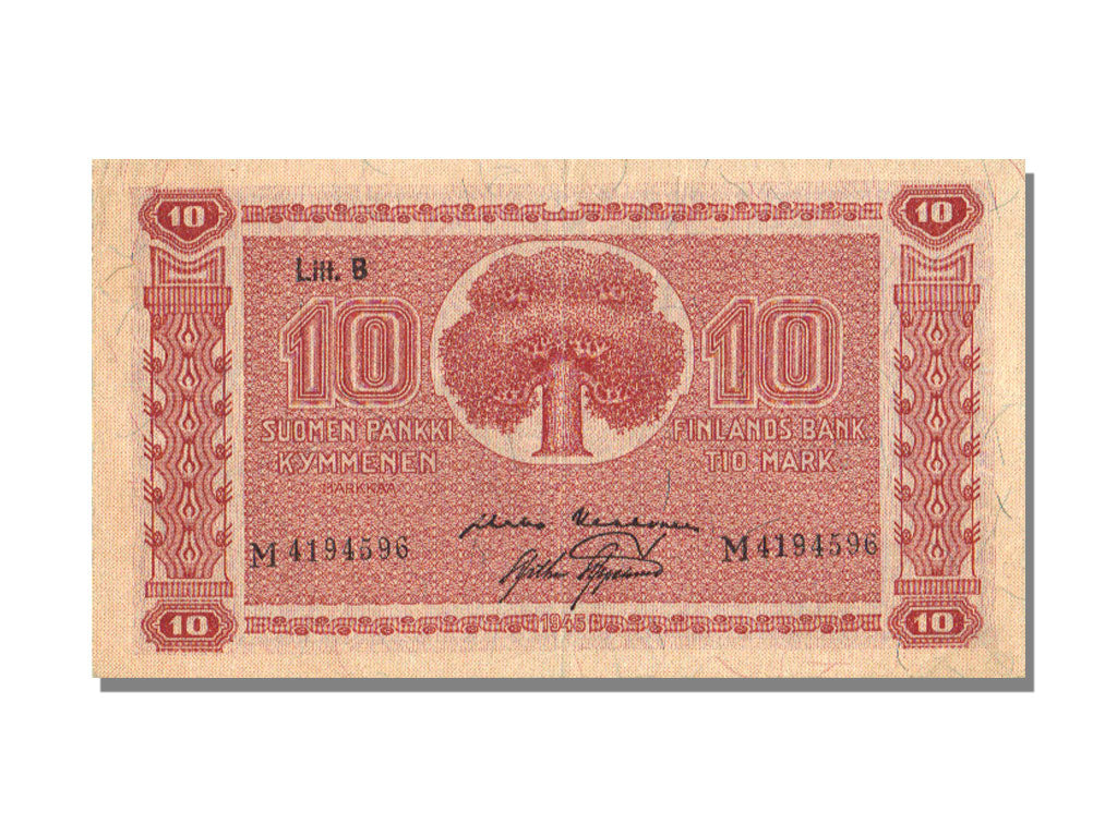Finlande, 10 Markaa Type 1945 Litt.B
