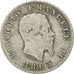 Moneda, Italia, Vittorio Emanuele II, Lira, 1863, Milan, BC+, Plata, KM:15.1