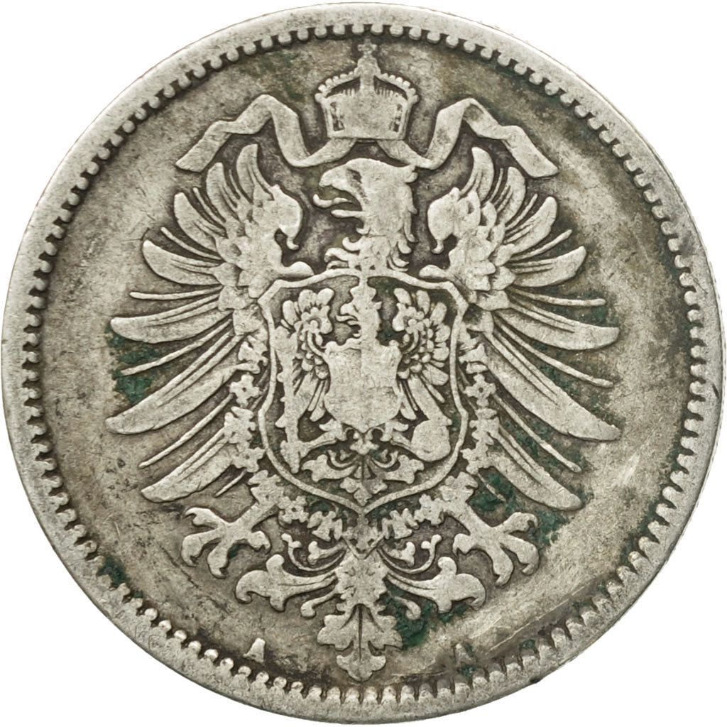 Coin, GERMANY - EMPIRE, Wilhelm I, Mark, 1875, Berlin, VF(20-25), Silver, KM:7
