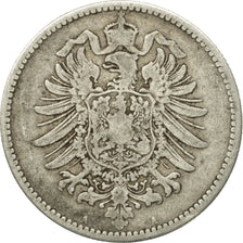 Coin, GERMANY - EMPIRE, Wilhelm I, Mark, 1881, Berlin, VF(30-35), Silver, KM:7