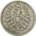Coin, GERMANY - EMPIRE, Wilhelm I, Mark, 1881, Berlin, VF(30-35), Silver, KM:7