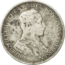 Coin, German States, PRUSSIA, Wilhelm II, 3 Mark, 1914, Berlin, VF(20-25)