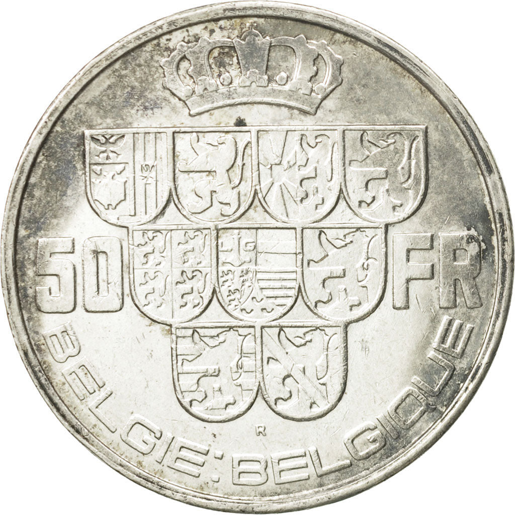 Coin, Belgium, 50 Francs, 50 Frank, 1939, VF(20-25), Silver, KM:122.1