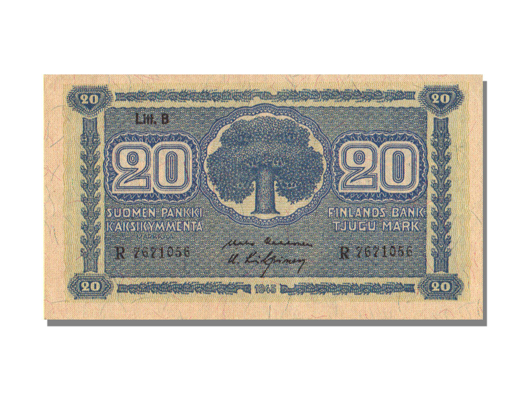 Finlandia, 20 Markkaa, 1945, SPL