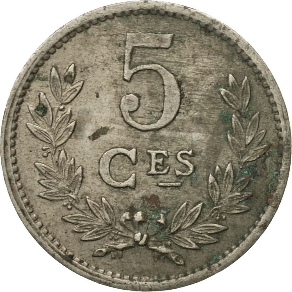 Coin, Luxembourg, Charlotte, 5 Centimes, 1924, VF(30-35), Copper-nickel, KM:33