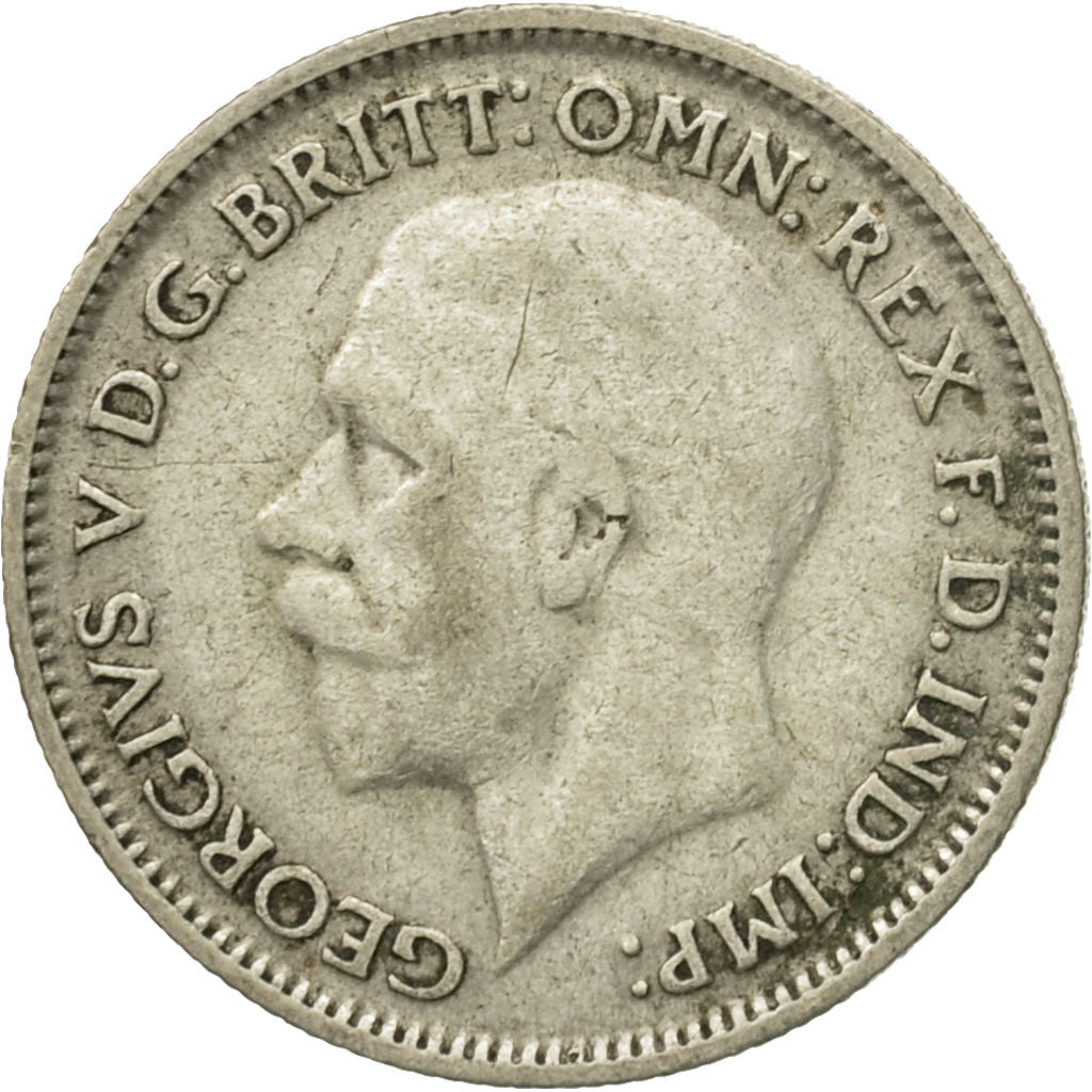 Coin, Great Britain, George V, 6 Pence, 1931, EF(40-45), Silver, KM:832