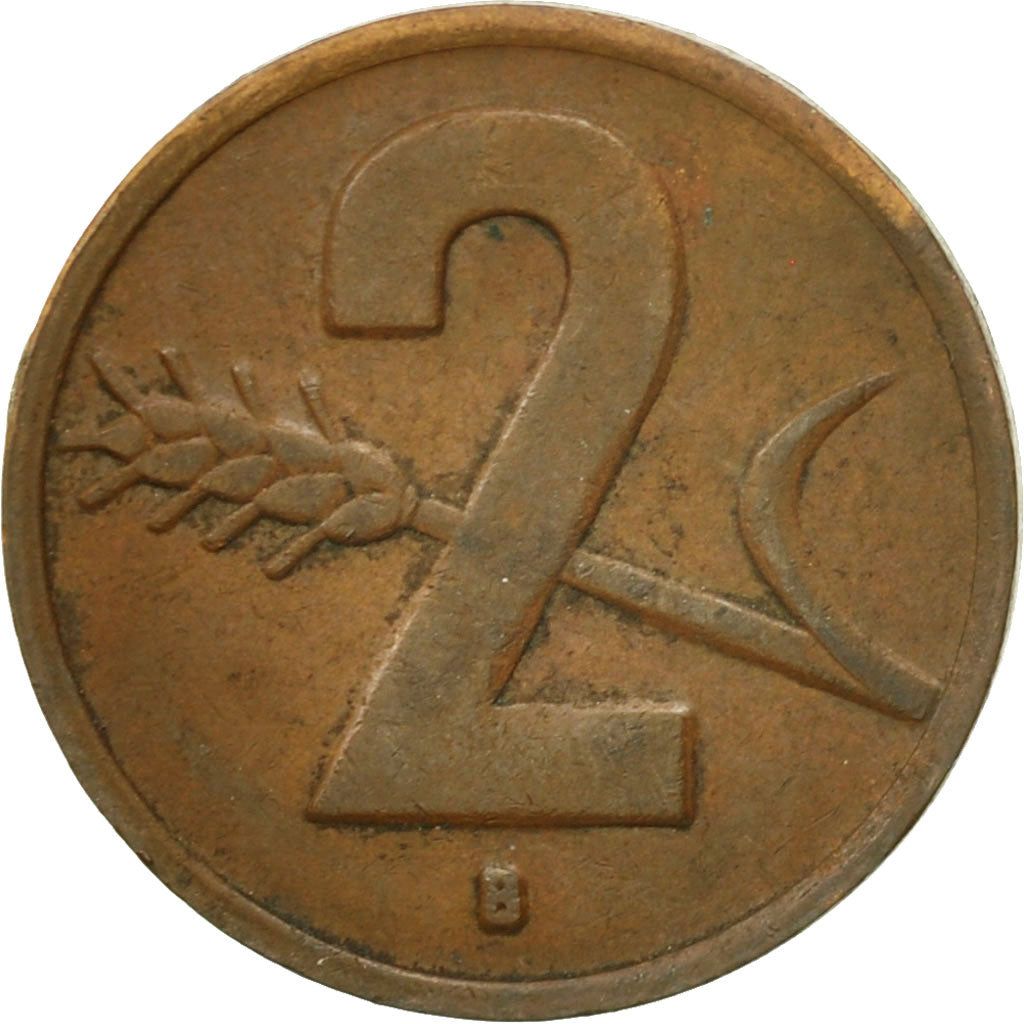 Moneta, Szwajcaria, 2 Rappen, 1948, Bern, VF(30-35), Bronze, KM:47
