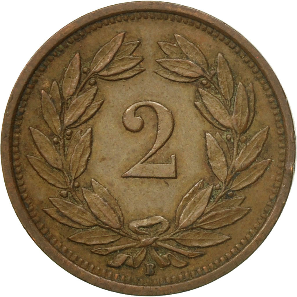 Coin, Switzerland, 2 Rappen, 1941, Bern, EF(40-45), Bronze, KM:4.2a