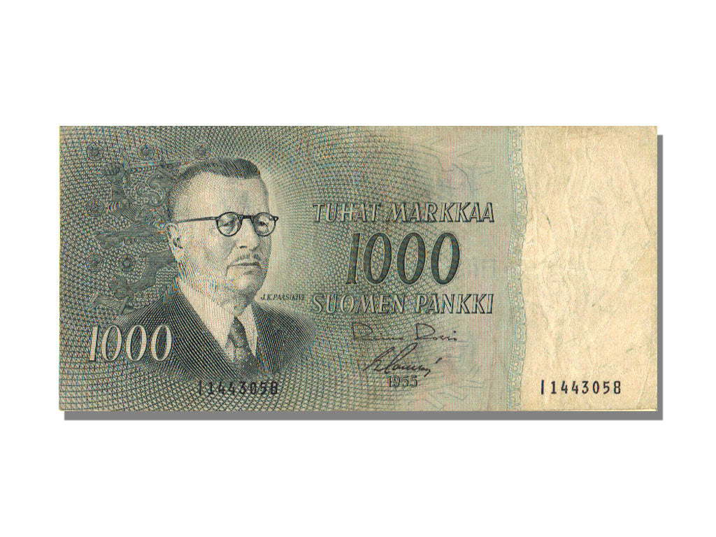 Finland, 1000 Markkaa, 1955, AU(55-58), I