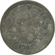 Coin, Switzerland, Rappen, 1944, Bern, VF(20-25), Zinc, KM:3a