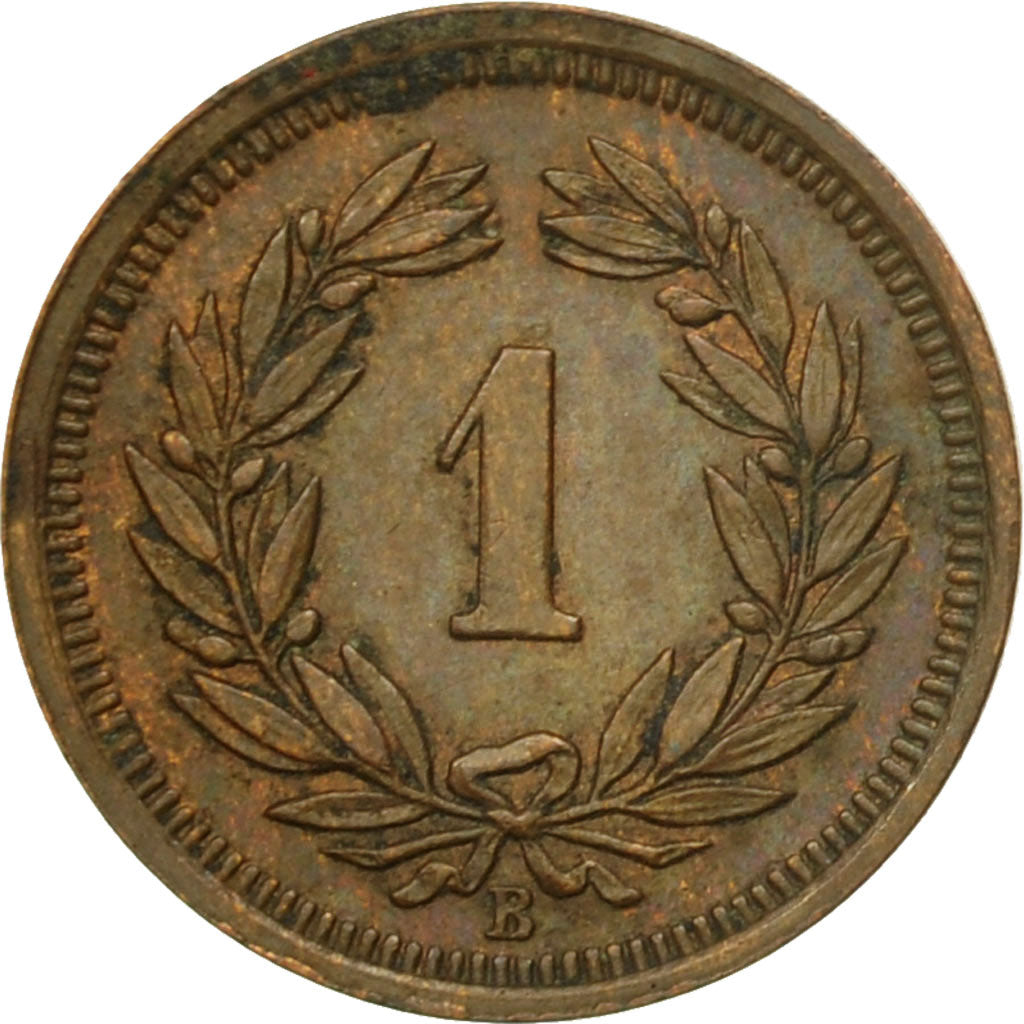Coin, Switzerland, Rappen, 1934, Bern, VF(30-35), Bronze, KM:3.2