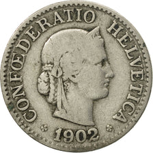 Moneta, Szwajcaria, 10 Rappen, 1902, Bern, EF(40-45), Miedź-Nikiel, KM:27