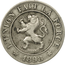 Coin, Belgium, Leopold II, 10 Centimes, 1898, EF(40-45), Copper-nickel, KM:42