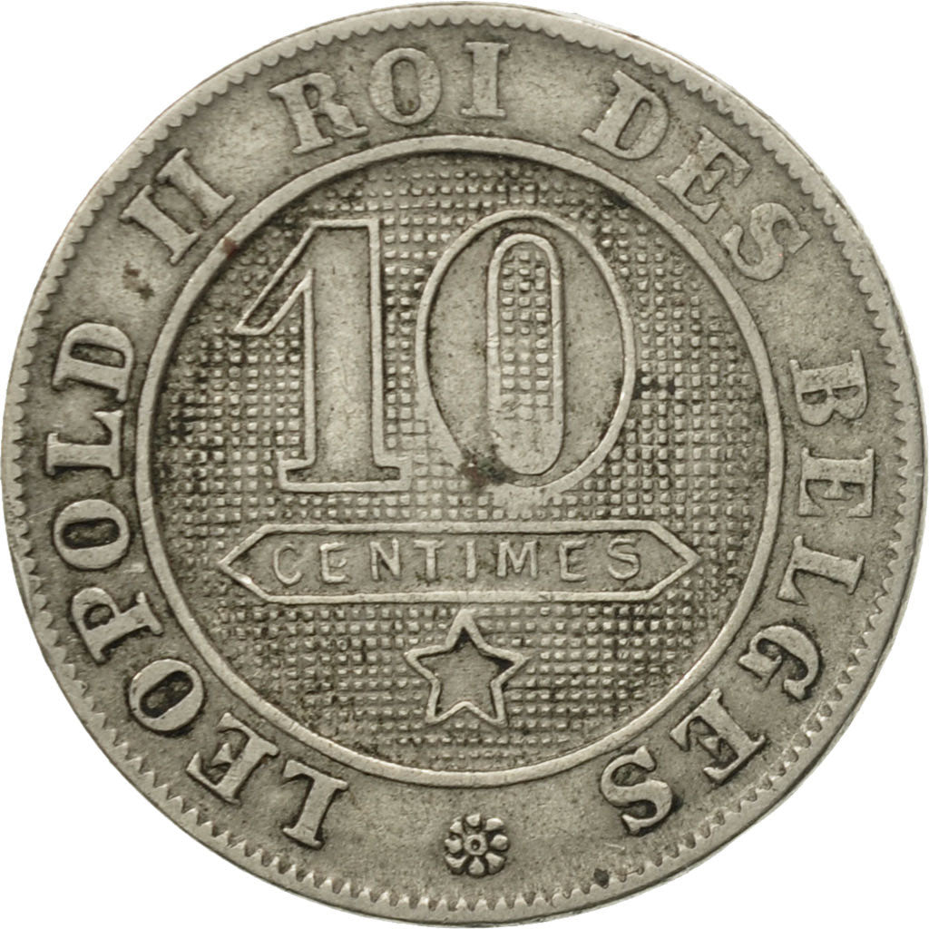 Coin, Belgium, Leopold II, 10 Centimes, 1898, EF(40-45), Copper-nickel, KM:42