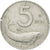Moneta, Italia, 5 Lire, 1951, Rome, MB, Alluminio, KM:92