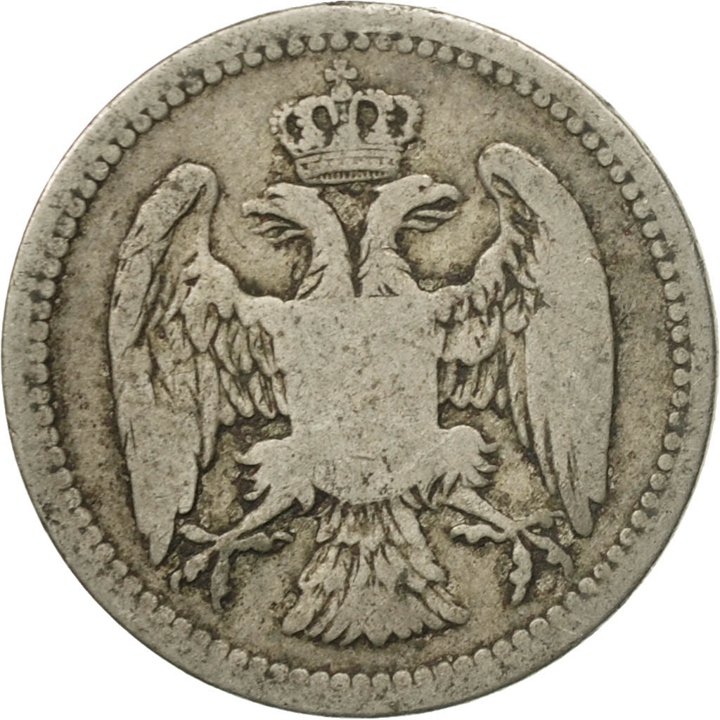 Coin, Serbia, Milan I, 10 Para, 1883, EF(40-45), Copper-nickel, KM:19