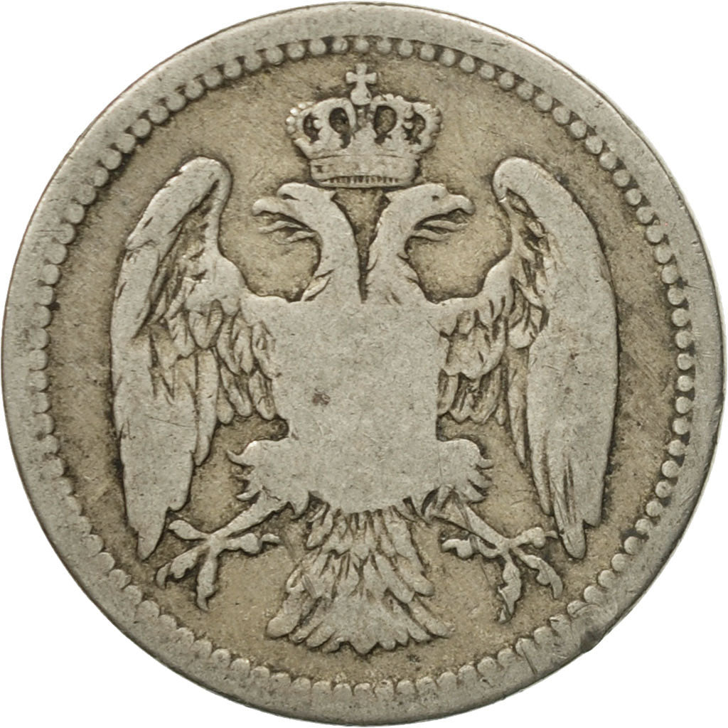 Coin, Serbia, Milan I, 10 Para, 1883, VF(30-35), Copper-nickel, KM:19