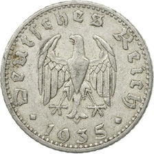 Moneta, NIEMCY, REP. WEIMARSKA, 50 Reichspfennig, 1935, Berlin, EF(40-45)