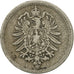 Moneda, ALEMANIA - IMPERIO, Wilhelm I, 5 Pfennig, 1875, Berlin, MBC, Cobre -