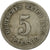 Moneta, GERMANIA - IMPERO, Wilhelm I, 5 Pfennig, 1875, Berlin, BB, Rame-nichel