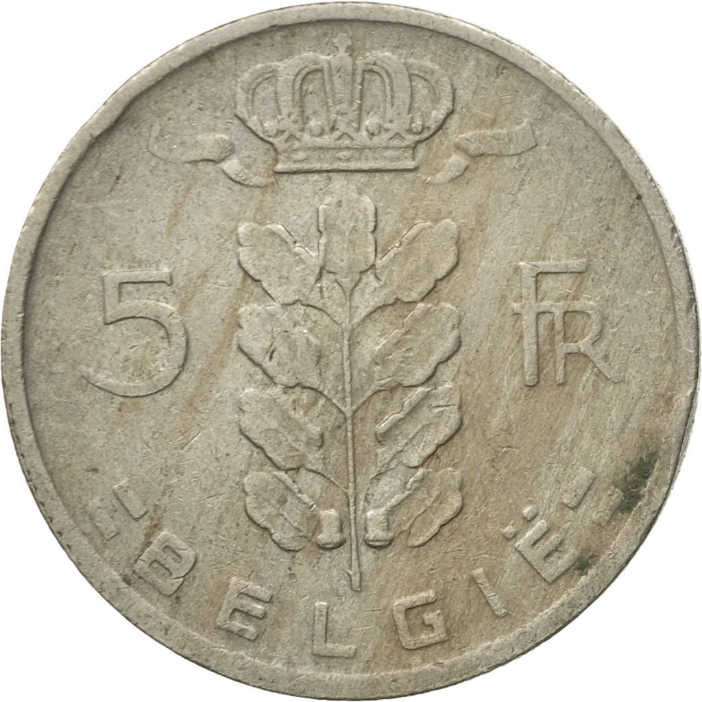Moneta, Belgio, 5 Francs, 5 Frank, 1962, BB, Rame-nichel, KM:135.1