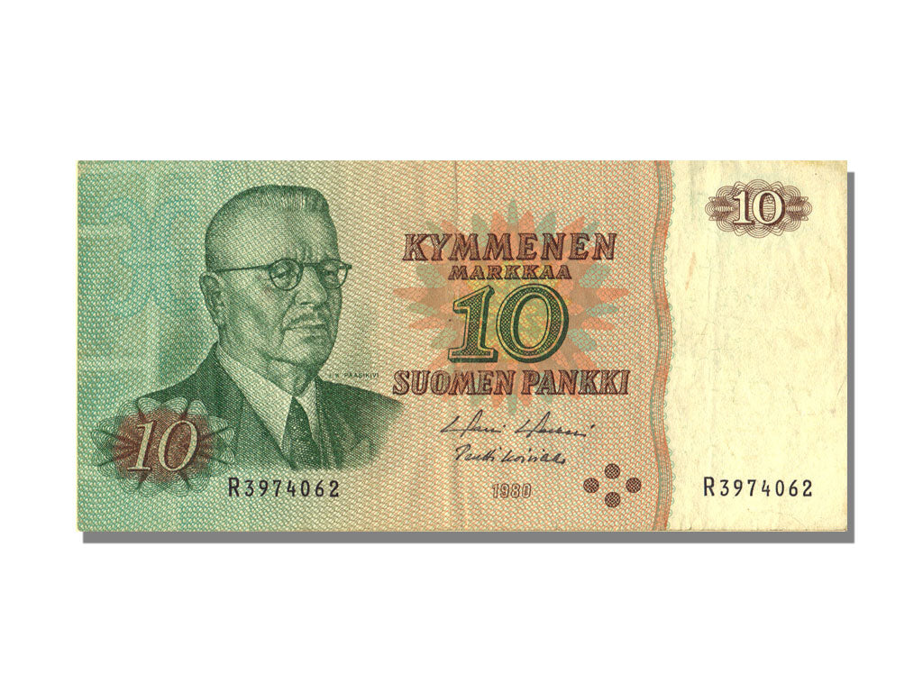 Finland, 10 Markkaa, 1980, AU(55-58), R