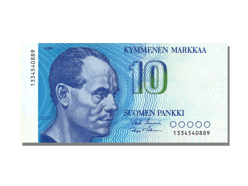 Finlandia, 10 Markkaa, 1986, FDS