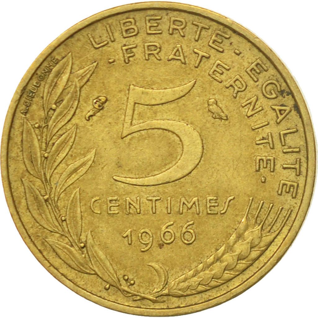 Coin, France, Marianne, 5 Centimes, 1966, Paris, VF(30-35), Aluminum-Bronze
