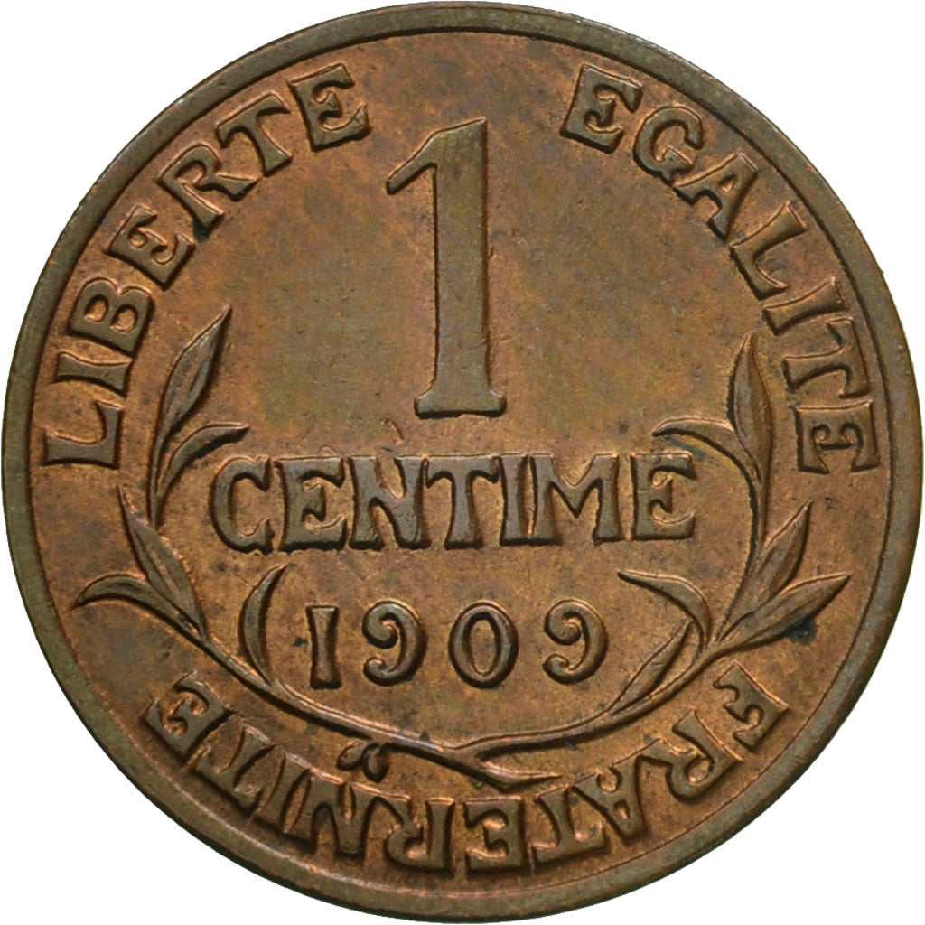 Coin, France, Dupuis, Centime, 1909, Paris, AU(50-53), Bronze, KM:840, Le