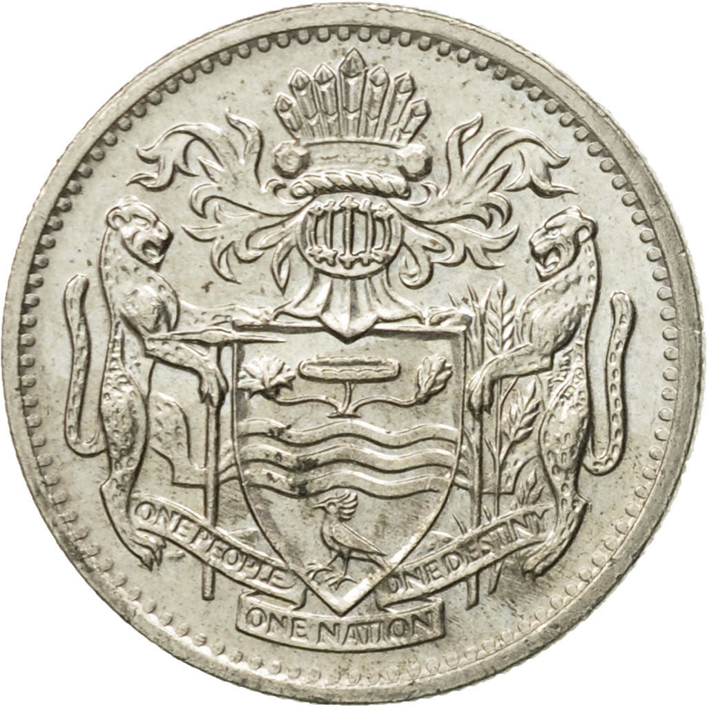 Coin, Guyana, 10 Cents, 1991, EF(40-45), Copper-nickel, KM:33