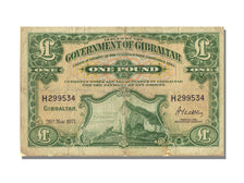 Banconote, Gibilterra, 1 Pound, 1971, 1971-11-20, MB+