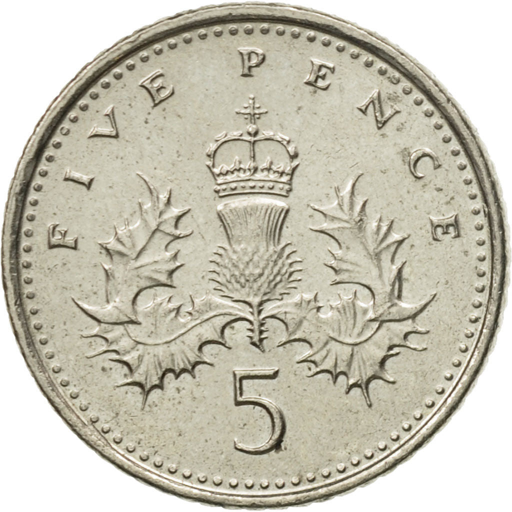 Münze, Großbritannien, Elizabeth II, 5 Pence, 2000, SS+, Copper-nickel, KM:988