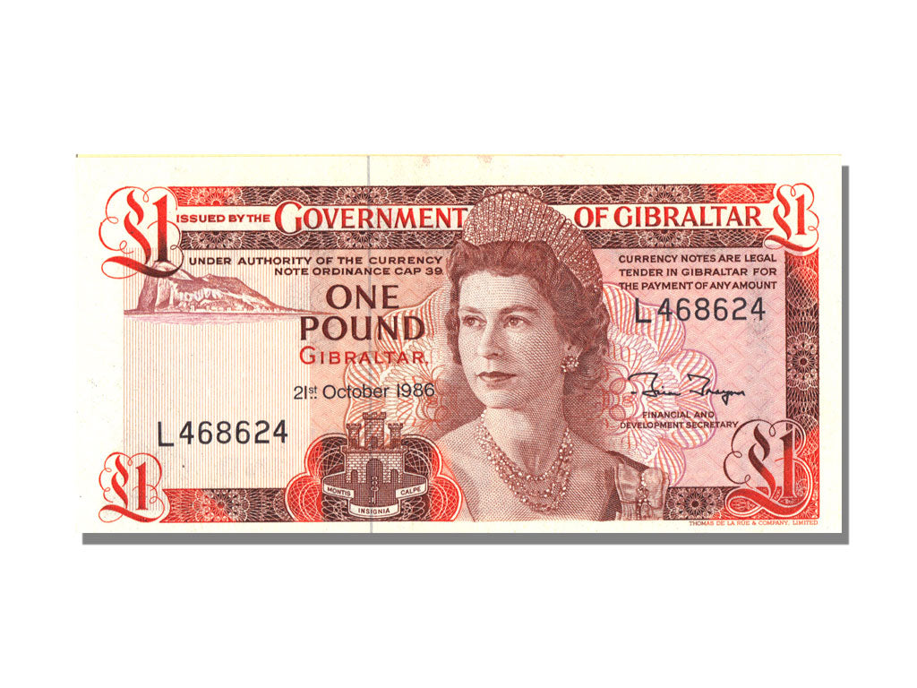 Gibraltar, 1 Pound, 1986, KM #20d, 1986-10-21, UNC(63), L