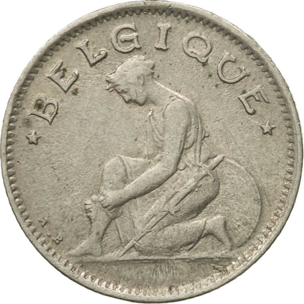 Coin, Belgium, 50 Centimes, 1928, AU(50-53), Nickel, KM:87