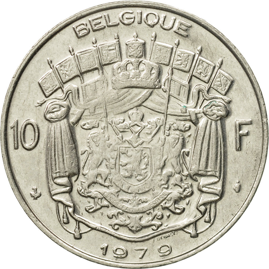 Coin, Belgium, 10 Francs, 10 Frank, 1979, Brussels, AU(50-53), Nickel, KM:155.1
