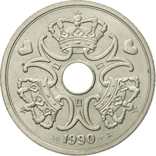 Moneta, Danimarca, Margrethe II, 5 Kroner, 1990, Copenhagen, BB+, Rame-nichel